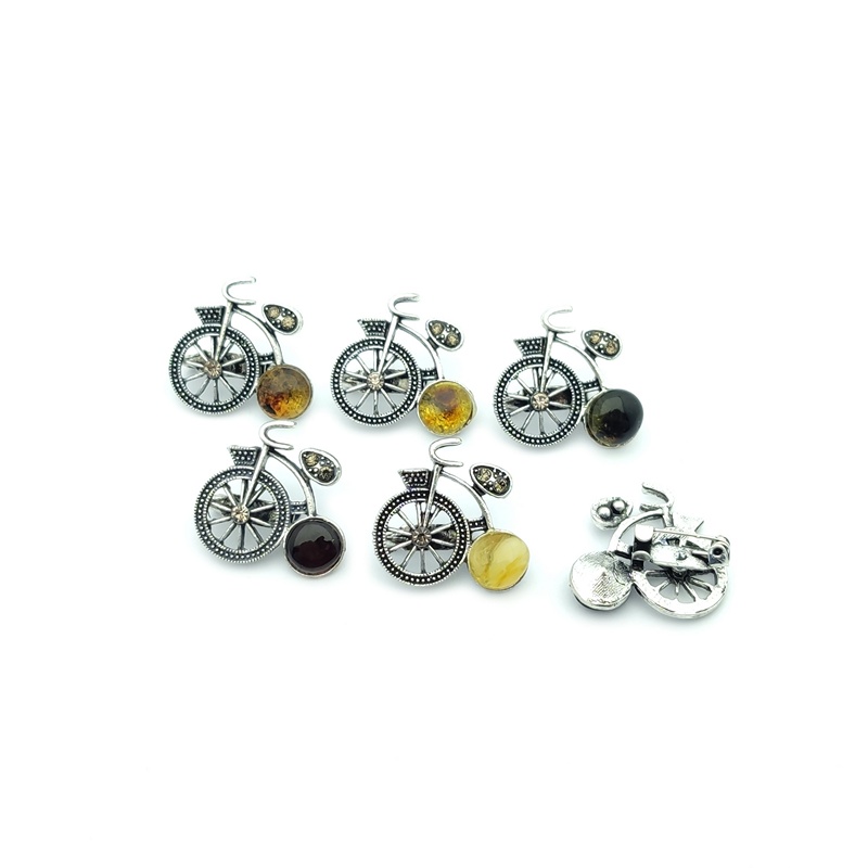 Брошь "Велосипед" янт
